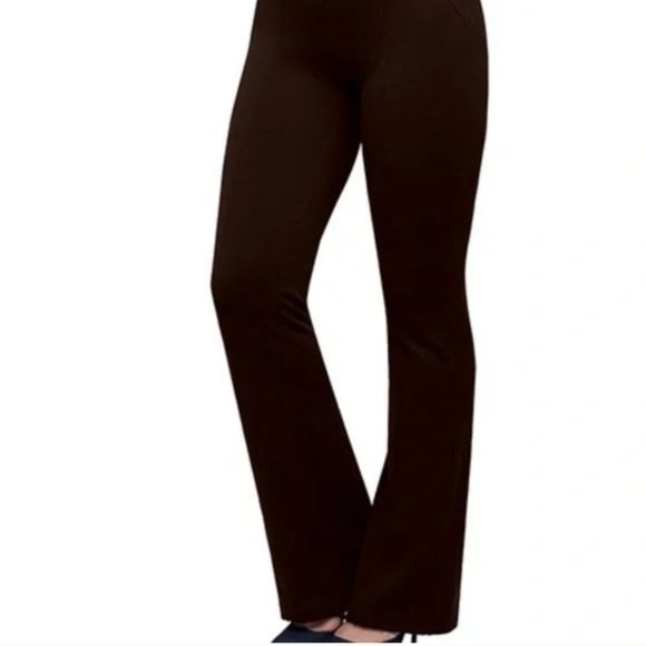 Ruby Ribbon Flare Leg Ponte Pant Mink/Brown #0108 - Picture 1 of 10